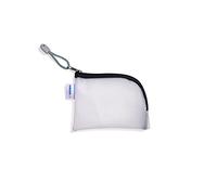 Herma Trousse de voyage 20244 – Format A7 transparente/noire, petite poche transparente, zip