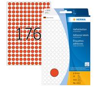 HERMA 2212 Multi-purpose labels/colour dots Ø 8 mm round red paper matt hand ins