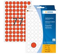 Herma 2232 Étiquettes universelles diamètre 13 mm 2464 pièces Rouge