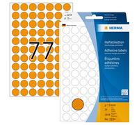 Herma 2234 Étiquettes universelles diamètre 13 mm 1848 pièces Orange fluo