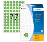 HERMA 2235 Multi-purpose labels/colour dots Ø 13 mm round green paper matt hand