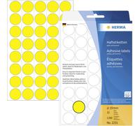 Herma 2251 Pastilles Ø 19 mm jaune 1280 pc(s) fixation permanente papier