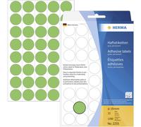 Herma 2255 Pastilles Ø 19 mm vert 1280 pc(s) fixation permanente papier