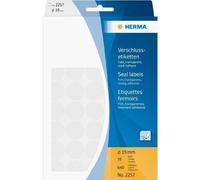 Herma 2257 Étiquettes fermoirs extrafortes rondes diamètre 19 mm 640 pièces, Mat