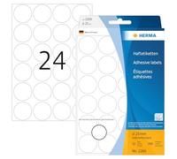 HERMA - étiquettes multi-usage, diamètre: 25 mm, blanc rond, grand paquet contenu: 768 pièces -2260 Blanc https://www.fnac.com/mp6560334/HERMA-etiquettes-multi-usage-diametre-25-mm-blanc-rond-grand-paquet-contenu-768-pieces-2260/w-4?oref=1a663255-6d23-fc83-bf61-cf53b8519ac3
