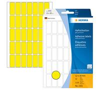 Herma 2351 Étiquettes universelles 12 x 30 mm 1120 pièces Jaune