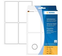 Herma 2490 2490 étiquettes multi-usages - blanc, 52x82 mm, mat, 128 pièces
