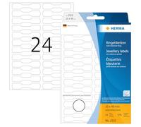Herma 2510 Étiquettes bijouterie 10 x 49 mm carton 600 pièces Blanc