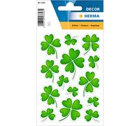 Herma 3343 "Trèfle Feuilles Autocollants Papier Autocollant Motif Chanceux Anniversaire Félicitations Garçons Félicitations Garçons Filles 42 Stickers Cadeau