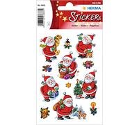 Herma Autocollants décoratifs 3888 – Multicolore Papier Père Noël – 3 feuilles