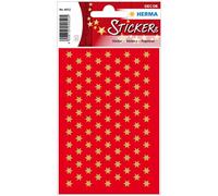 Herma Autocollant de Noël Décor «Sterne» 6 mm Doré