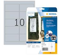 Herma 4099 Étiquettes en plastique 96 x 50,8 A4 LaserCopy Argenté