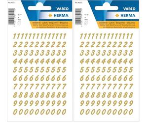 HERMA 4151 Etiquettes Doré (Lot de 2)
