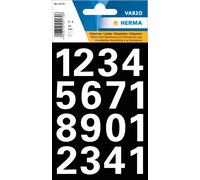 Herma 4170 Chiffres, 25 mm, 0-9, résistant aux intempéries, film blanc, 1 feuille