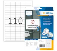 Etiketten A4 weiß 38,1x12,7 mm Movables/ablösbar Papier mat 2750 St.