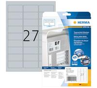 Herma 4222 Etiquette plaques signalétiques 63.5 x 29.6 mm film de polyester argent 675 pc(s) fixation permanente imprimante laser