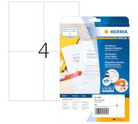 Herma Étiquettes de correction 4229 – 105 x 148 mm, papier mat blanc, 100 pièces, fixation permanente