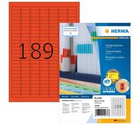 Herma 4238 Étiquette Auto-Collante Rectangle Aux Angles Arrondis Rouge 18900 Pièces