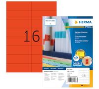 Herma 4257 Étiquettes 105 x 37 A4 1600 pièces Rouge