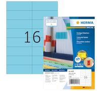Herma 4258 Étiquettes 105 x 37 A4 1600 pièces Bleu