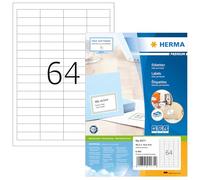 Herma 4271 Étiquettes 48,3 x 16,9 Premium A4 6400 pièces Blanc