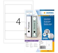 Herma 4284 Étiquettes classeur 192 x 61 A4 400 pièces Blanc