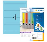 Herma 4298 Étiquettes classeur 192 x 61 A4 400 pièces Bleu