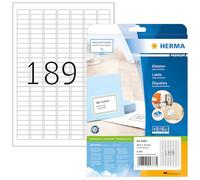 Etiquette universelles Herma 4333 25.4 x 10 mm papier blanc 4725 pc(s) fixation permanente