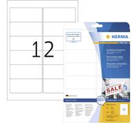 HERMA Special - Papier - mat - adhésif, facile à retirer - blanc - 96 x 42.3 mm 300 étiquette(s) (25 feuilles x 12)