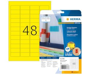 Herma 4366 Étiquettes 45,7 x 21,2 A4 960 pièces Jaune