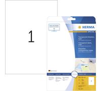Etiquette plastique Herma 4375 210 x 297 mm film de polyester transparent 25 pc(s) fixation permanente