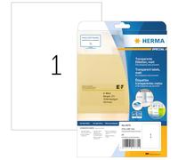 Herma Étiquettes en plastique 4375 210 x 297 mm 25 pièces Transparent