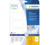 Herma 4412 Etiquette badges 80 x 50 mm acétate de cellulose blanc 250 pc(s) décollable imprimante laser, imprimante laser couleur