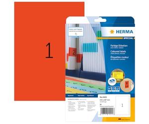 Herma 4422 Étiquettes 210 x 297 A4 20 pièces Rouge