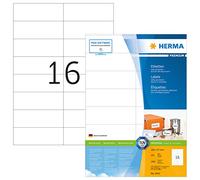 Herma 4462 Étiquettes 105 x 37 Premium A4 1600 pièces Blanc