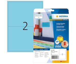 Herma 4498 Étiquettes 199,6 x 143,5 A4 40 pièces Bleu