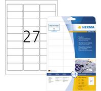 Herma 4511 Etiquette badges 63.5 x 29.6 mm acétate de cellulose blanc 540 pc(s) décollable imprimante laser, photocopieuse