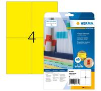 Herma 4561 Étiquette Auto-Collante Rectangle Jaune 80 Pièces