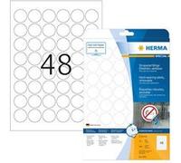 Herma 4571 résistante aux intempéries d'écran Étiquettes (A4, diamètre 30 mm résidus Mat Résistant) 960 pièces Blanc Blanc G