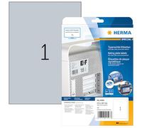 HERMA 4593 Rectangle Argent 10pièce(s) étiquette auto-collante - Étiquettes auto-collantes (Argent, Rectangle, A4, Universel, Polyester, Matte)