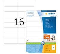 Herma Étiquettes Premium Papier mat auto-adhésif permanent blanc 105 x 37 mm 3200 (200 f. x 16)
