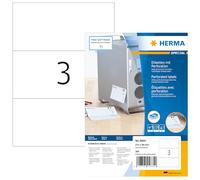Special - Papier - mat - auto-adhésif permanent - perforé - blanc - 210 x 99 mm 300 étiquette(s) (100 feuille(s) x 3 étiquettes