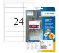 Herma 4691 Étiquettes plastique 66 x 33,8 A4 LaserCopy Blanc