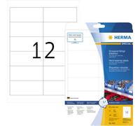 Herma 4692 Etiquette plastique 97 x 42.3 mm film de polyester blanc 300 pc(s) fixation extra-forte imprimante laser, imprimante