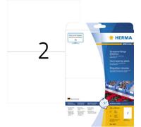 Herma 4693 Etiquette plastique 210 x 148 mm film de polyester blanc 50 pc(s) fixation extra-forte imprimante laser, imprimante