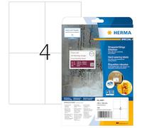 Herma Étiquettes plastiques 105 x 148 mm blanches 100 pcs fixation extra-forte