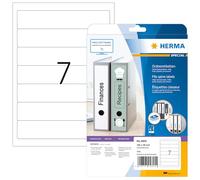 Herma 4825 Étiquettes classeur jet d'encre 192 x 38 A4 Blanc