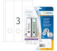 Herma 4831 Étiquettes classeur jet d'encre 61 x 297 A4 Blanc