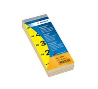HERMA 4891 Bloc de numéros autocollants 1-500 28 x 56 mm Jaune
