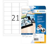 Herma Étiquettes 4904 haute brillance auto-adhésives permanentes 63,5×38,1 mm — 525 étiquettes blanc